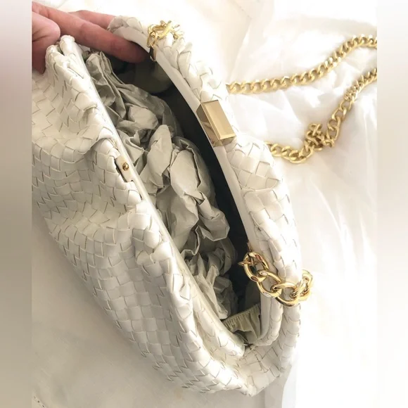 White House Black market woven Cross body bag/clutch - Picture 12 of 15